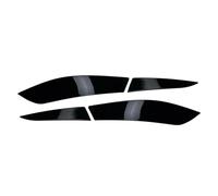 Lspbfkq Car Headlight Eyebrows For VW For Golf MK6 2008 2009 2010 2011 2012 2013 Car Rear Tail Light Lamp Eyelid Trim Cover 1Set(Glossy Black)