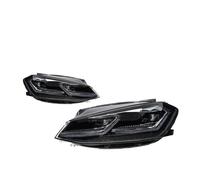 Lspbfkq Headlamp For VW For Golf 7.5 MK7.5 2018-2020 2L Styling LED Daytime Lights Dual Projector DRL Car Facelift Headlights Car Headlight Assemblies(RHD,Sliver)