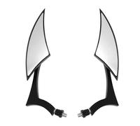 Lspbfkq Motorcycle Bar End Mirrors For Suzuki 8/10mm Motorcycle Rearview Mirror Side Mirror With Adapter And Swivel Adjustable(Black)