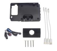Lspbfkq Motorcycle Navigation Bracket For R1200GS LC F800GS For ADV F700GS R1250GS 12mm 16mm 22mm Mobile Phone Motorcycle Navigation Bracket USB Charging Holder(16mm Lossless Cable)