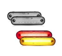 Lspbfkq Rear Bumper Lights For Mazda MX-5 MX5 1990-2005 LED Side Marker Lamp Front Red Rear Side Fender Lights(A 4 X Amber Red)