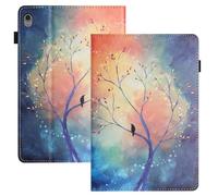 LSPCASA Case for iPad Air 13 Inch Case M3/M2 (2025/2024) PU Material iPad Air 13 M3/M2 (2025)/(2024) Tablet Cover With Card Slots penholder Multi-Angle Kickstand TPU Cover, Hope Tree