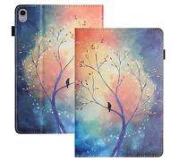 LSPCASA Case for iPad mini 7 (A17 Pro) 2024 Case iPad mini 6 2021 8.3 Inch PU Leather Flip Folio Protective Case with Stand Function Pen Holder Tablet for iPad mini 7th/6th Generation Tree of Hope