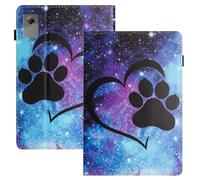 LSPCASA Case for Lenovo Idea Tab Plus 12.1 Inch 2025 TB361ZU TB361FU Case Lenovo Idea Tab Plus 12.1 Inch PU Leather Folio Flip for with Stand Card Slots Wallet Tablet Case Heart Cat Paw