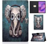 LSPCASA Case for Lenovo Idea Tab Pro 12.7 Inch 2025 TB373FU TB375FC Premium PU Leather Flip Case with Card Slots and Stand Function Tablet Case for Lenovo Idea Tab Pro 12.7 Inch Elephant Baby