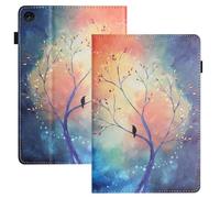 LSPCASA Case for Lenovo Tab 10.1 Inch 2025 Inch TB-311FU TB-311XU Folio Flip PU Leather Protective Tablet Case with Stand Function Pen Holder Tablet Case for Lenovo Tab 10.1 Inch Oil Painting Tree