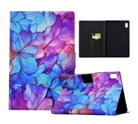 LSPCASA Case for Lenovo Tab M9 HD 9 Inch TB-310FU 2023 Case PU Leather Protective Folio Flip for Lenovo Tab M9 HD 9 Inch with Stand and Card Slots Wallet Tablet Case Petal