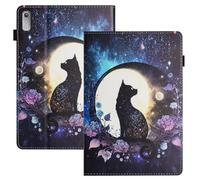 LSPCASA Case For Lenovo Tab P11 Gen 2, Cat Pattern, Auto Wake/Sleep, Stand Function, Card Slots, PU+TPU Material, Everyday Use, Travel, Protection