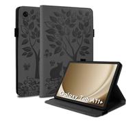 LSPCASA Case for Samsung Galaxy Tab A11+/A11 Plus 11 Inch 2025 Flip PU Leather Protective Case with Stand Function and Pen Holder Tablet Case for Galaxy Tab A11+/A11 Plus Black