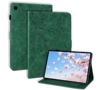 LSPCASA Case for Samsung Galaxy Tab A11+/A11 Plus 11 Inch 2025 SM-X230 SM-X235 SM-X236B Folio Flip PU Leather Protective Stand Function Pen Holder Card Holder Tablet Cover Green