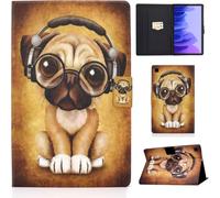 LSPCASA Case for Samsung Galaxy Tab A7 10.4 Inch Case 2022/2020 SM-T500/T509/T505/T507/T503 PU Leather Folio Flip for Galaxy A7 with Stand and Card Slots Wallet Tablet Case Shar Pei