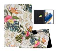 LSPCASA Case for Samsung Galaxy Tab S10 Lite 10.9 Inch 2025 Case SM-X400 SM-X406B PU Leather Folio Flip for Samsung Galaxy Tab S10 Lite with Stand and Card Slots Wallet Tablet Case Golden Pineapple