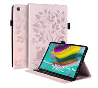 LSPCASA Cover Compatible With Samsung Galaxy Tab S5e 10.5 inch SM-T725/T720 Stand Function Case PU Leather With Elastic Band Rosa