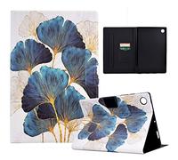 LSPCASA Lenovo M10 Plus 3rd Gen Tablet Case - Stand Folio Cover With Auto Wake/Sleep Function for 10.6 Inch Device - Protective Shell Leaf Pattern