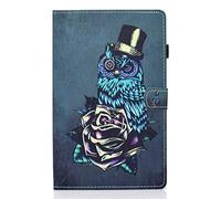 LSPCASA Lenovo Tablet Case Lenovo M10 Plus 3rd Gen Case PU Leather Material Stand Folio Cover Shell With Pen Holder Auto Wake/Sleep Lenovo M10 Plus 3rd Gen 10.6 Inch Case Owl