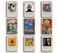 LSPDAG MF DOOM Poster Set of 9 Album Cover Posters 8 by 12 inch Music Posters for Room Aesthetic Canvas Wall Art for Teens Room Decor UNFRAMED (MF DOOM)