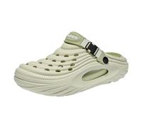 LSQBDFC Sliders Summer Slippers For Men Driving Dual-purpose Baotou Clogs Soft Sole Outer Wear Home Casual Coconut Sandals-green-40-41