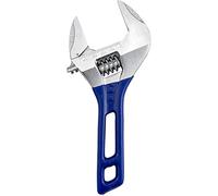 LSQCSN 8” Short Handle Adjustable Spanner, Monkey Wrench with 1.7”(44mm) Wide Jaw Opening for Plumbing Auto Repair Home Maintenance for Easy Access to Tight Spaces