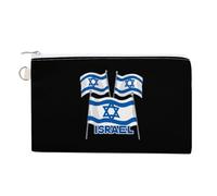 Lsrael Flags Coin Purse Cute Change Pouch Wallet Clutch Bag with Zip