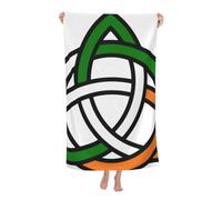 LSRCPD Beach Towel Celtic Trinity Knot Microfiber Beach Towels Blanket Oversized Tropical Big Extra Large XL Pool Towels Quick Dry Sandproof for Women Girls Kids