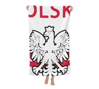 LSRCPD Beach Towel Polish Flag Polska Eagle Microfiber Beach Towels Blanket Oversized Tropical Big Extra Large XL Pool Towels Quick Dry Sandproof for Women Girls Kids
