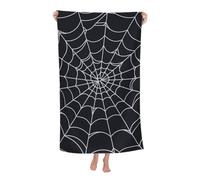 LSRCPD Beach Towel Spiral Spider Web Halloween Microfiber Beach Towels Blanket Oversized Tropical Big Extra Large XL Pool Towels Quick Dry Sandproof for Women Girls Kids