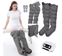 LSRFXF 6 Cavity Lymphatic Drainage Leg Massager, Compression Pump Recovery Boots, Wraps Foot Ankles Calf Massage Machine, Pain Relax, Lymphedema Circulation Swelling