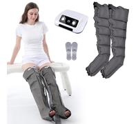 LSRFXF 6 Cavity Lymphatic Drainage Leg Massager, Compression Pump Recovery Boots, Wraps Foot Ankles Calf Massage Machine, Pain Relax, Lymphedema Circulation Swelling
