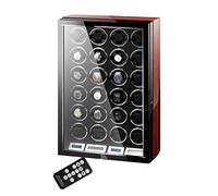 LSRRYD Automatic Watch Winder LCD Touch Screen Display Super Quiet Motor Wooden Piano Finish with Remote Control & LED Elegant Showcase (Size : 2+0)