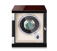 LSRRYD Watch Winder for 1 2 4 6 Automatic Watches with Quiet Motor Open Lid Stop Tech Storage Display Case Flexible Pillow Fit Lady and Man Watches (Size : 1+0)