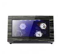 LSRRYD Watch Winder for 2 4 6 8 Automatic Watches Fingerprint Unlocking Ultra-Silence Motor Built-in LED Illumination Organizer (Size : 8+0)