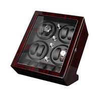 LSRRYD Wood Shell Automatic Watch Winder Box, 4 Rotation Modes for 8 Winding Positions and 5 Watches Storage Box for 13 Watches (Color : D)