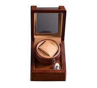 LSRRYD Wooden Automatic Single Watch Winder with 5 Rotation Modes Acrylic Glass Silent Motor