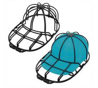 LSRVNM 2 Pack Hat Cleaners Baseball Cap Washer, Hat Shapers Cleaning Protector Racks, Cap Washer Cage Frame Washing, Ball Cap Washing Cage for Dishwasher for Adult and Child's Ball Cap (Black)