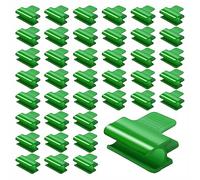LSRVNM 40 PCS Greenhouse Clamps, Plant Clips, Film Row Cover Netting Tunnel Hoop Clip, Garden Hoops Clips, for Fixing Plastic Sheeting Film Row Cover Garden Net (11mm)