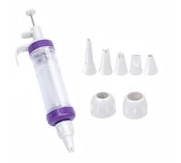 LSRVNM Cake Decorating Pen with 7 Pcs Icing Decoration Tips, Dessert Decorating Syringe Icing Piping Kit Piping Nozzle Dessert Decorator DIY Cake Tools