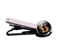 LSSEDA Tie Clips for Men,Personalised Tie Clip,12 Constellation Tie Clips Zodiac Sign Glass Dome Tie Pins Men (Color : Pisces, Size : One Size)