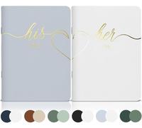 LSSH GmbH Wedding Vow Books,Original Vow Books His and Hers,Perfect Wedding Essentials for Your Wedding Day,28 Pages, 5.5" X 4" (Blue & White)