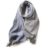 LSSHPZLFC Scarf Lightweight For Women Large Soft Shawls Long Wraps 7 Tone Pink Gray-Denim Blue