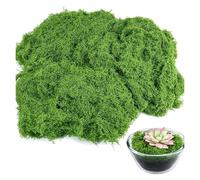 LSSHQ Fake Moss for Crafts Faux Moss for Plants Indoor Artificial Green Moss Decorating Faux Grass for Planters Crafts DIY Table Centerpieces Fairy Garden