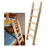 LSSHQ Wooden Blanket Ladder Bunk Ladder Solid Spruce Wood Lofted/Dorm/RV Bed Bunkbed Ladders, Multi-use for Loft Stairs Non-Slip Rubber Feet Easy Assembly(125cm/49in)