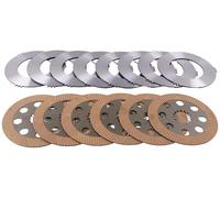 LSSOCH 6X Brake Friction Plates And 8X Counter Plates 458/20353 458/20289 Compatible With JCB Backhoe Loader 1400B 1550B 1600B 1700B 2CX 3CX 4CX