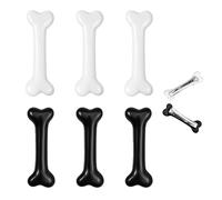 LSTKLY 6Pcs Bone Hair Clip Skull Skeleton HairPins Goth Barrettes White Halloween Bones Hairpins for Women Girls Side Band Hair Clips Cosplay Costume Hair Accessories Dog Bone Alligator Clips