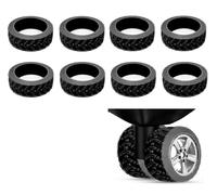 LSTKLY Silicone Luggage Wheel Covers - 8 Pack Durable Anti-Scratch Travel Suitcase Wheel Protectors Reduced Noise Portable Luggage Spinner Wheel Covers Mute for Most Luggage