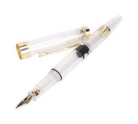 LSTTBO 0.38mm 0.5mm Clear Fountain Pen Smooth Writing Signing Practical Calligraphy Business School Supplies Fountain Writing Calligraphy School Supplies