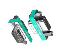 LSTTBO 2 Piece Metal DB9pin Gender Changer Connectors Compatibles Port Devices and Data Transmission Systems CAN Bus Termination Resistor Adapter