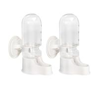 LSTTBO 2Pcs Bird Waterer with Auto Refill for Parrots Budgies Safe Hanging Water Dispenser Easy Mounting Bottle Automatic Bird Dispenser