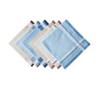 LSTTBO 6Pieces Men ' s Handkerchiefs From Soft and Absorbent Cotton 40x40cm Handkerchief for Gentlemen and Professional Cotton Handkerchief