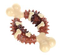 LSTTBO Bone Dog Chew Toy Ergonomic Power Improves Hygiene for Aggressive Chewers Pets Toys for Small Dogs Puppies Pet Teething Toys Long Lasting Indestructible