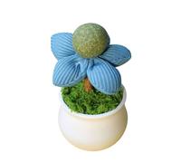 LSTTBO Catnips Ball Potted Plant Toy Flower Pots Shape Catnips Cats Chewing and Playing Entertainment Teaser for Fun Cats Teaser